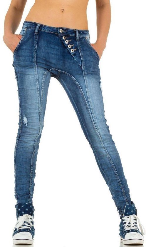 Dames Jeans van Place Du Jour - blauw | bol.com