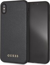 iPhone Xs Max hoesje - Guess - Zwart - Kunstleer