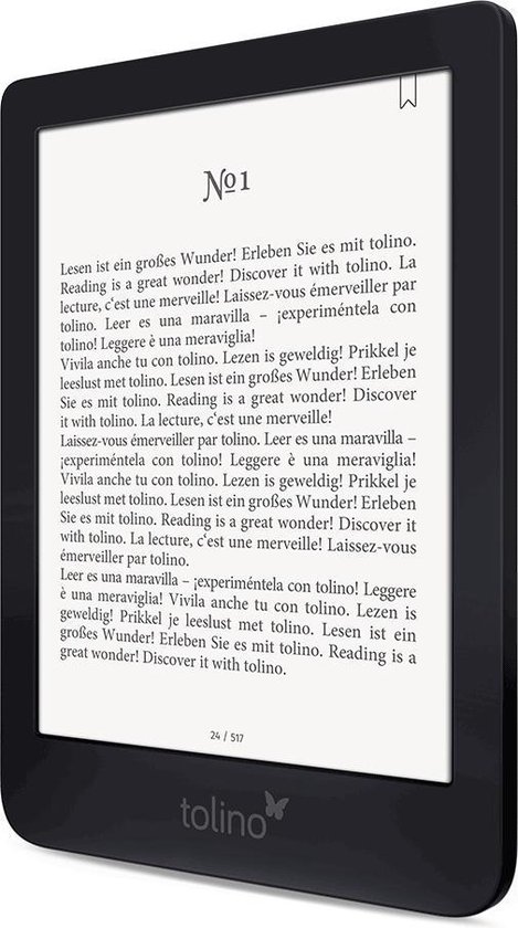 Bol Com Tolino Shine 3 E Book Reader Touchscreen 8 Gb Zwart Duitstalige Versie