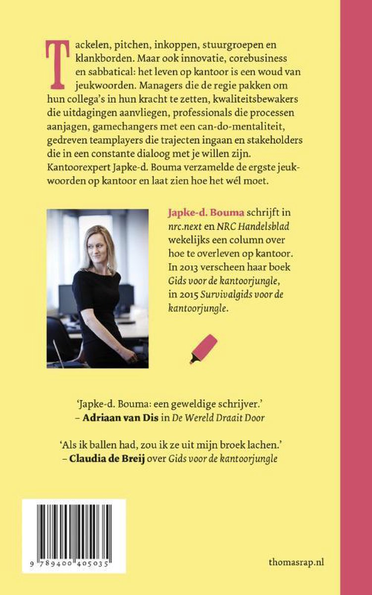 Uitrollen is het nieuwe doorpakken - back cover
