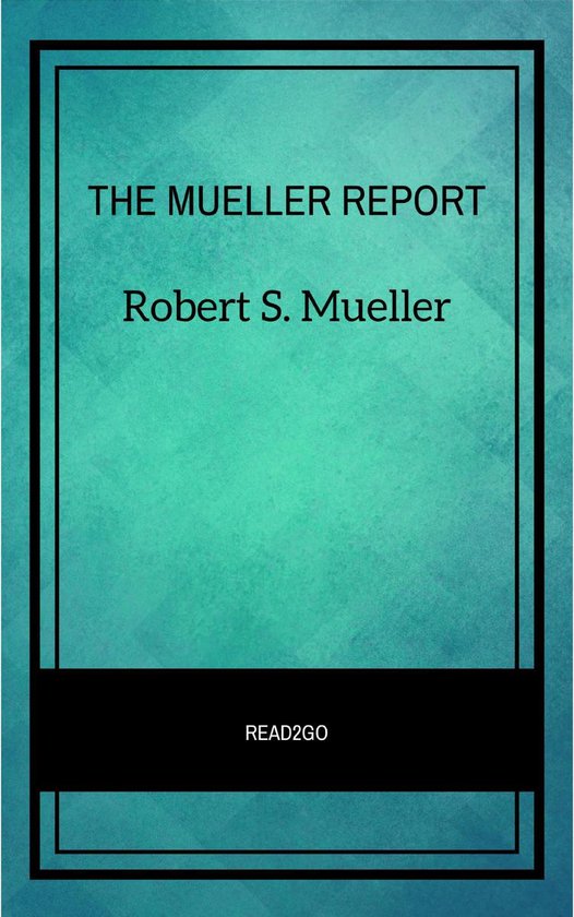 THE MUELLER REPORT - cover