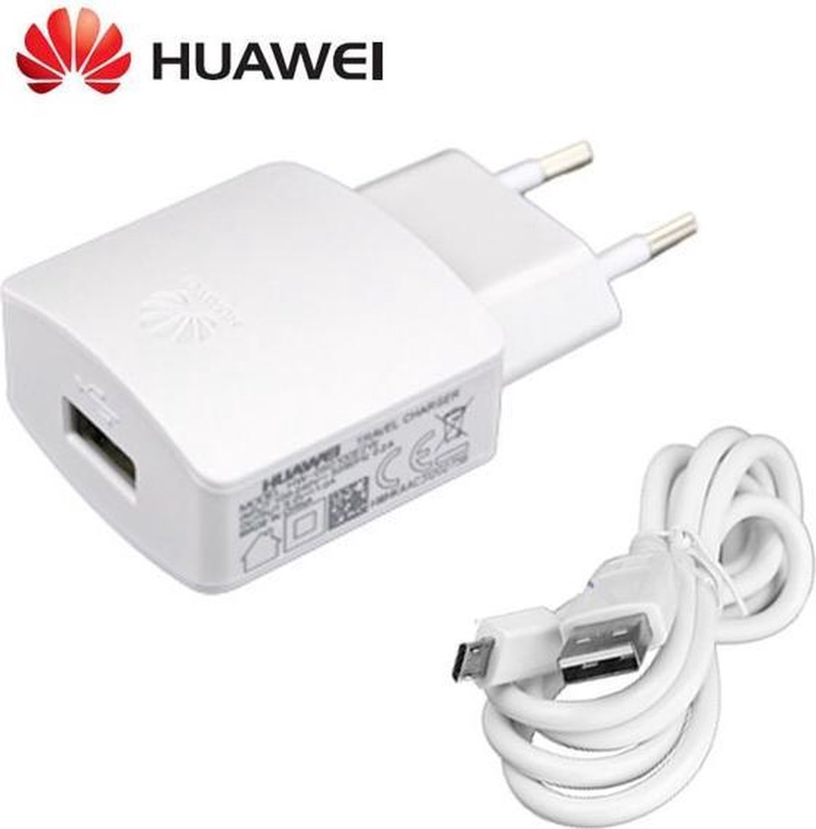 Correlaat Eentonig Continentaal Oplader Huawei P10 Lite + MicroUSB datakabel (LET OP: geen USB-C kabel!) |  bol.com