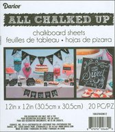 Chalkboard Sheet - Krijtbord Vellen - 30,5 x 30,5cm - 20 vellen