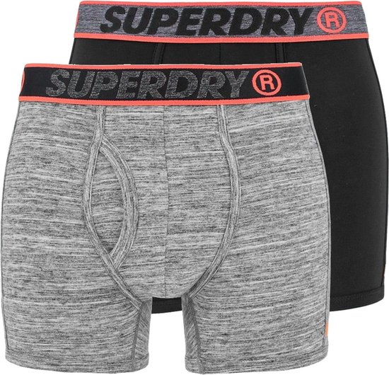 Superdry - Maat XL - Mannen - grijs/zwart/rood | bol.com