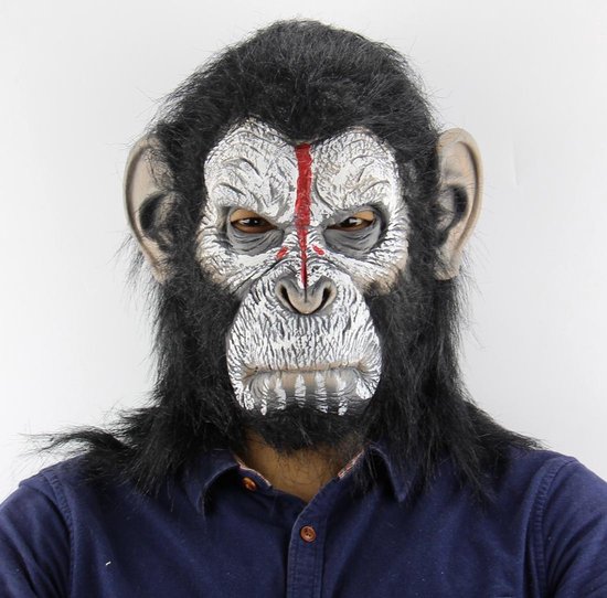 Eng Chimpansee masker - Halloween Planet of the Apes latex aap masker  apenmasker met haar | bol.com