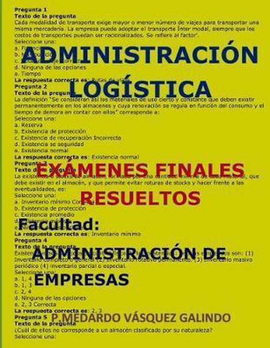 Administraci�n Log�stica-Ex�menes Finales Resueltos - cover