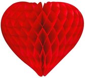 Honeycomb hart Rood 25 cm