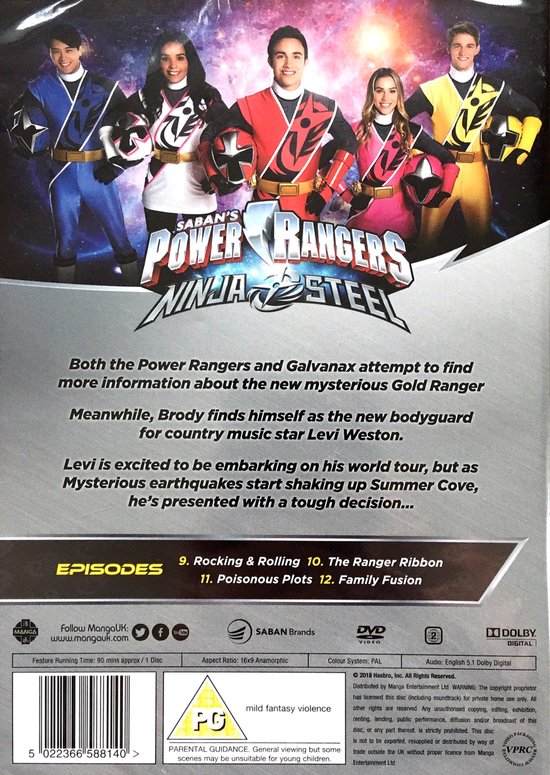 Power Rangers Ninja Steel: Fusion (Volume 3) Episodes 9-12 [DVD] (Dvd) |  Dvd's | bol