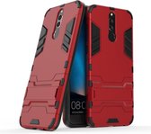 Armor Kickstand Back Cover - Huawei Mate 10 Lite Hoesje - Rood