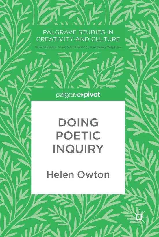 Palgrave Studies in Creativity and Culture - Doing Poetic In ... - cover