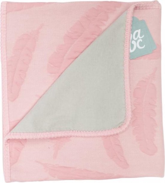 Product: Baby Anne-Cy Veer Ledikantdeken Flanel Dusty Pink 120 x 150 cm, van het merk Baby Anne-Cy
