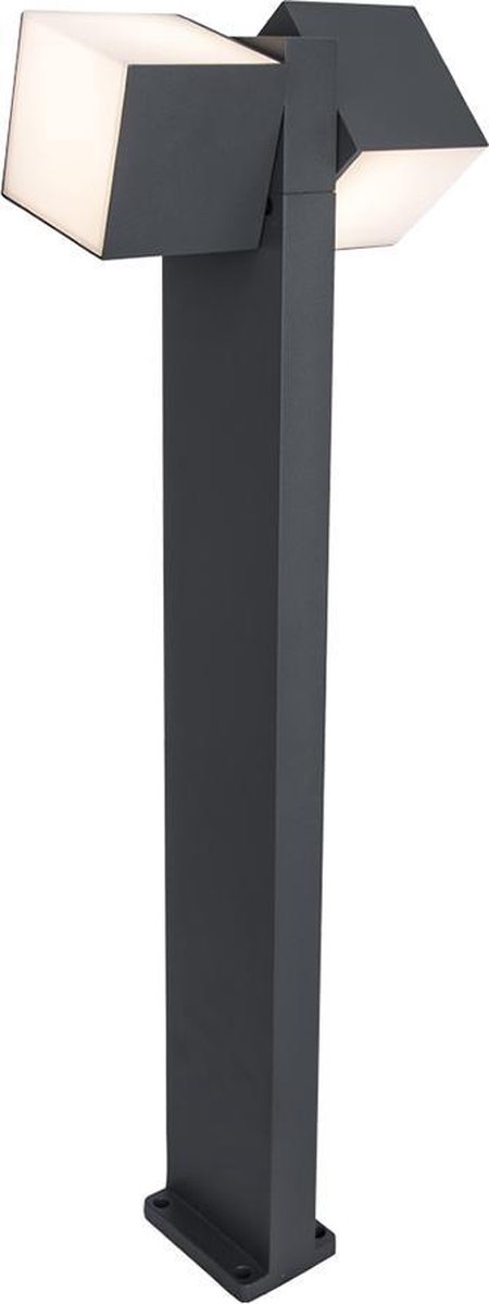 Lutec Paalverlichting Buiten Cuba Led Donkergrijs 75cm 2x23w