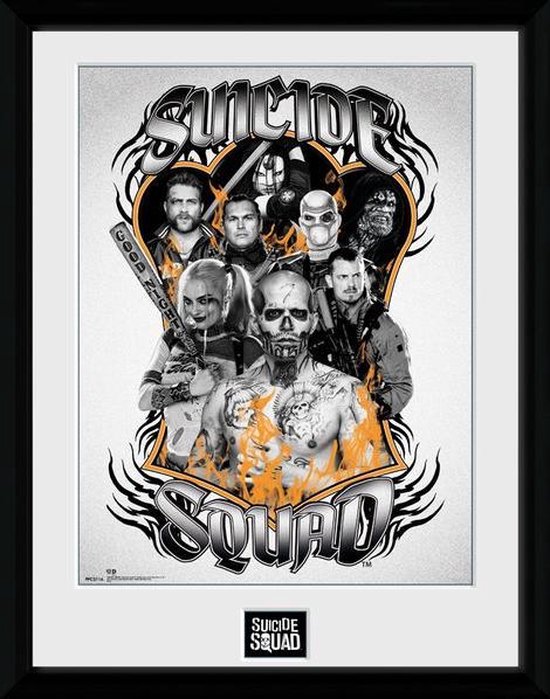 SUICIDE SQUAD GROUP ORANGE FLAME Collector Prints
