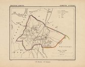 Historische kaart, plattegrond van gemeente Susteren in Limburg uit 1867 door Kuyper van Kaartcadeau.com