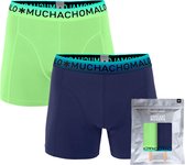 Muchachomalo - Heren Boxershorts Donkerblauw/Groen - XL