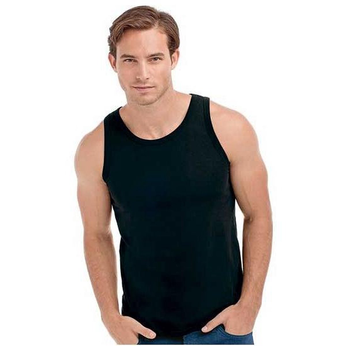 Zwart heren t-shirt mouwen XL bol.com