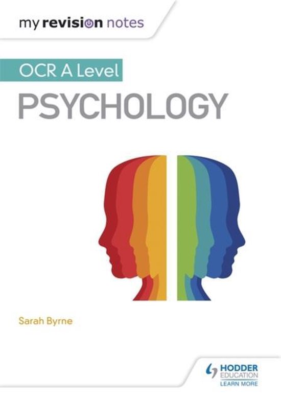 My Revision Notes OCR A Level Psychology 9781471882685 Sarah Byrne