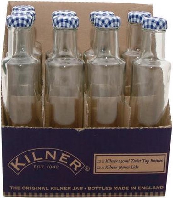 Kilner Dressing fles 0,25 l 12 stuks