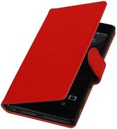 Bookstyle Wallet Case Hoesjes Geschikt voor Sony Xperia Z5 Premium Rood
