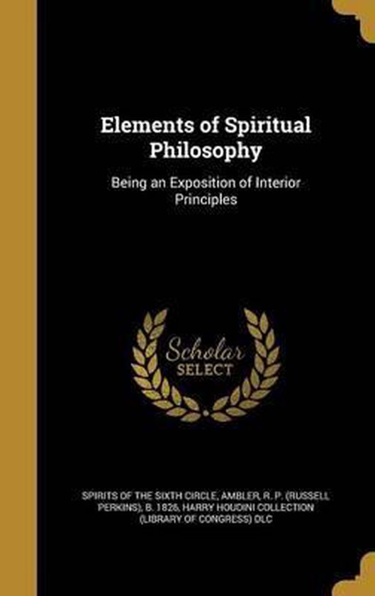 Elements of Spiritual Philosophy 9781362054733 Boeken