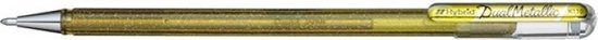 Pentel K110-DAX Dual Metallic Hybrid Dual Metallic Gelroller Stuk goud