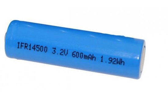 Controversieel kans meubilair Lifepo4 Mignon (AA) RC 14500, 600 mAh, 3,2 Volt, unprotected | bol.com