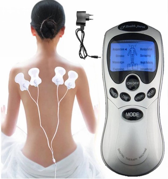 Elektrische massager 4 pads - massage apparaat - pulse massager -  ontspanningsmassage | bol.com