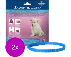 Adaptil Junior Halsband - Anti stressmiddel - 2 x 37 cm Lichtblauw Transparant per stuk < 6mnd
