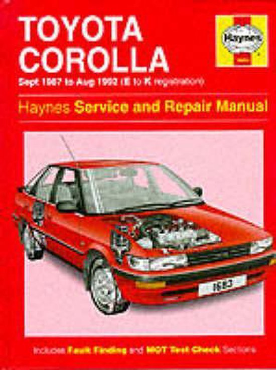Toyota Corolla 1987-92 Service and Repair Manual