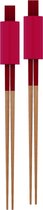 Zak!Designs Chopsticks - incl. Stokjeslegger - Set van 2 Stuks - Ø 24 cm - Rood