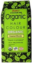 Radico COLOUR ME ORGANIC Caramel Blonde 100% Natuurlijke BIO Organic 9-Kruiden Haarverf Zonder Ammoniak, Ammonia, PPD, PTD, Peroxide etc. 100g
