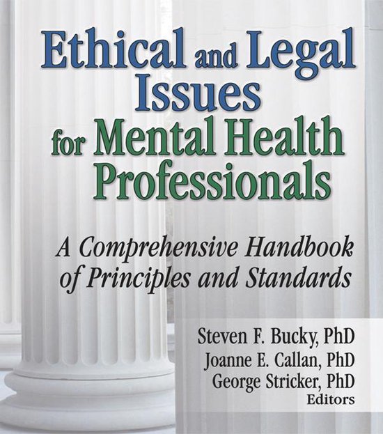 Ethical and Legal Issues for Mental Health Professionals - cover