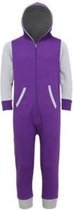 Onesie Contrast all-in-one KLEUR Purple / Heather Grey  MAAT  S-M
