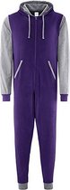 Onesie Contrast all-in-one KLEUR Purple / Heather Grey  MAAT  XS
