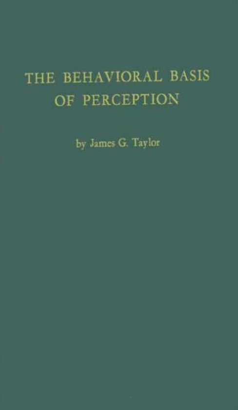 The Behavioral Basis of Perception - cover