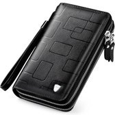 Unisex Ritsportemonnee / Clutch Zwart