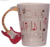 Gitaar mok rood
