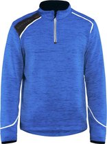 Blaklader Blåkläder 4943 Gebreid Sweatshirt 1/2 rits Korenblauw/Wit XXXL