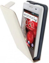 Mobiparts Premium Flip Case LG Optimus L3 II White