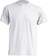JHK t-shirts kleur wit maat 3XL - Set van 5 stuks