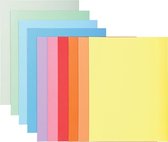 4x Exacompta dossiermap Super 180, voor A4, pak a 100 stuks, 10 geassorteerde kleuren