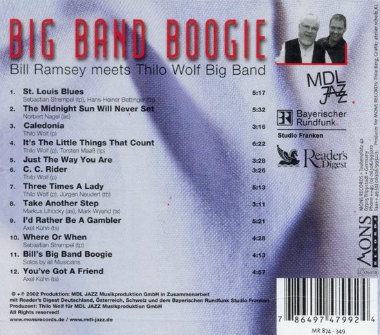 Big Band Boogie, Bill Ramsey & Thilo Wolf Big Band | CD (album ...