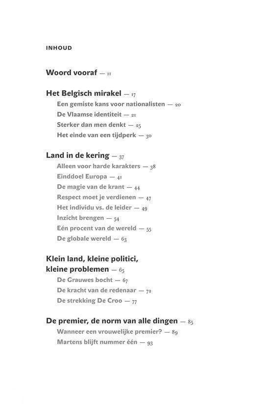 Albert II en zijn vijf premiers