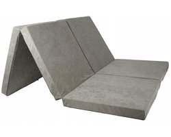 Vouwmatras - 2 persoons - 195x120x7 cm - grijs