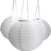 HIPVOORBUITEN - Solar tuinverlichting - Lampion - 8 stuks Klein en 8 stuks Groot