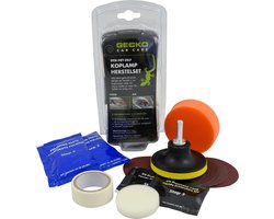 Gecko car care Koplamp Poetsen Set Headlight Polishing Kit Inclusief Polijstmiddel Gecko car care Koplamp Poetsen Set Headlight Polishing Kit Inclusief Polijstmiddel