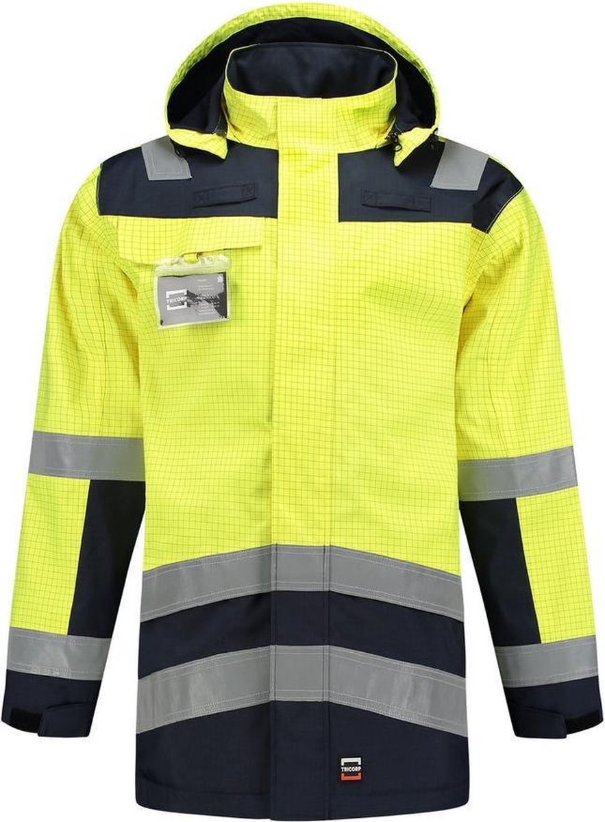Tricorp 403009 Parka Multinorm Bicolor Fluo /Inkt Geel