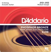 D'Addario EJ39 Phosphor Bronze Medium 12-String 12-52