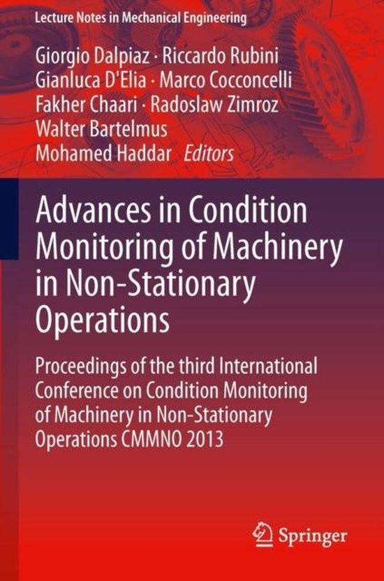Advances in Condition Monitoring of Machinery in Non-Station ... - cover