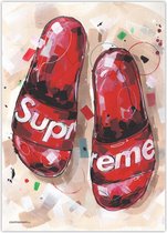 Supreme poster, flip flops (50x70cm)